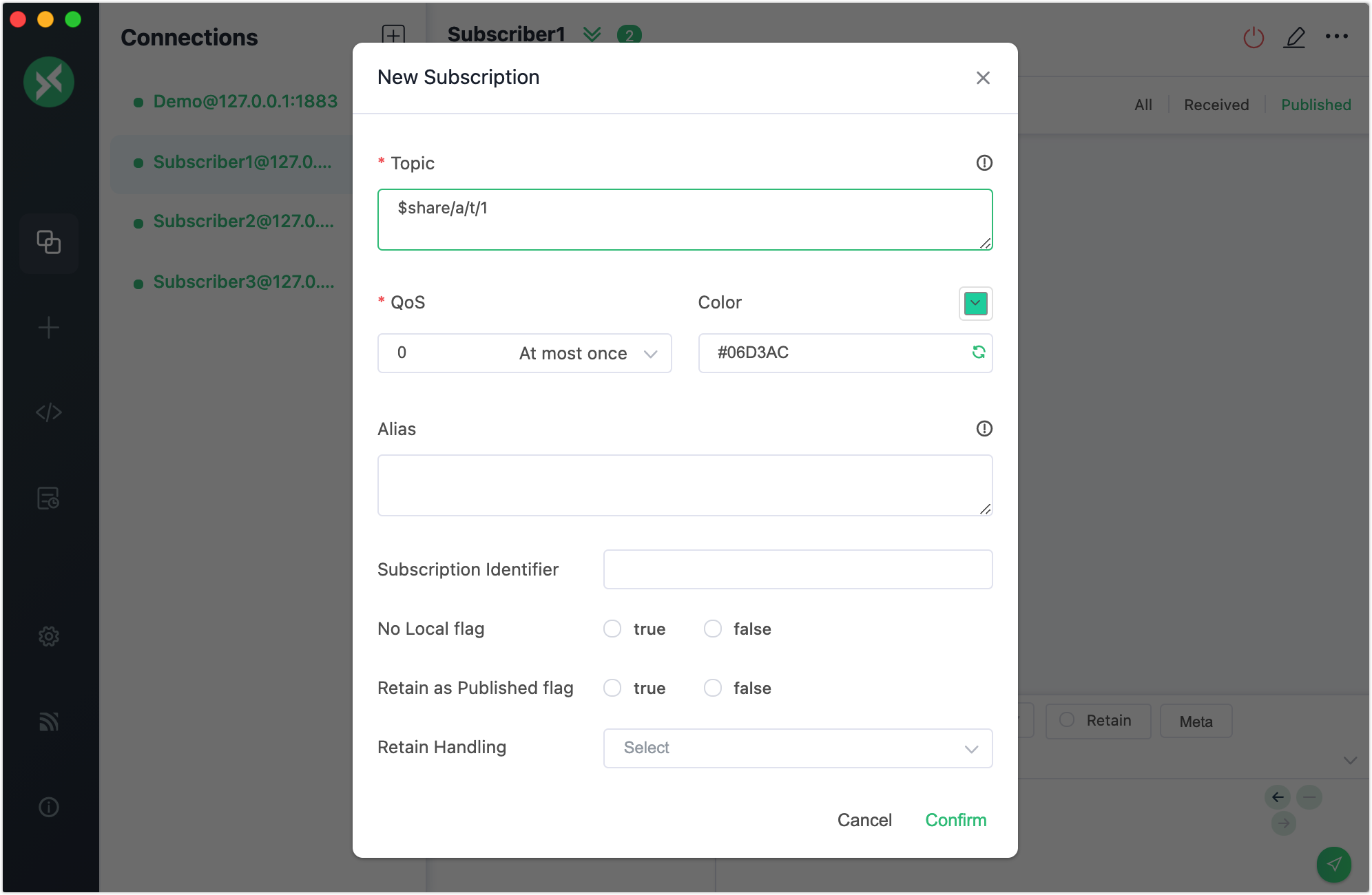 New-shared-subscription